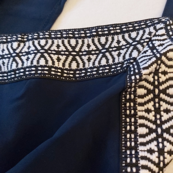 066. Blue White Plus Size Bermuda Sun Tank  Size 4X - Picture 8 of 16